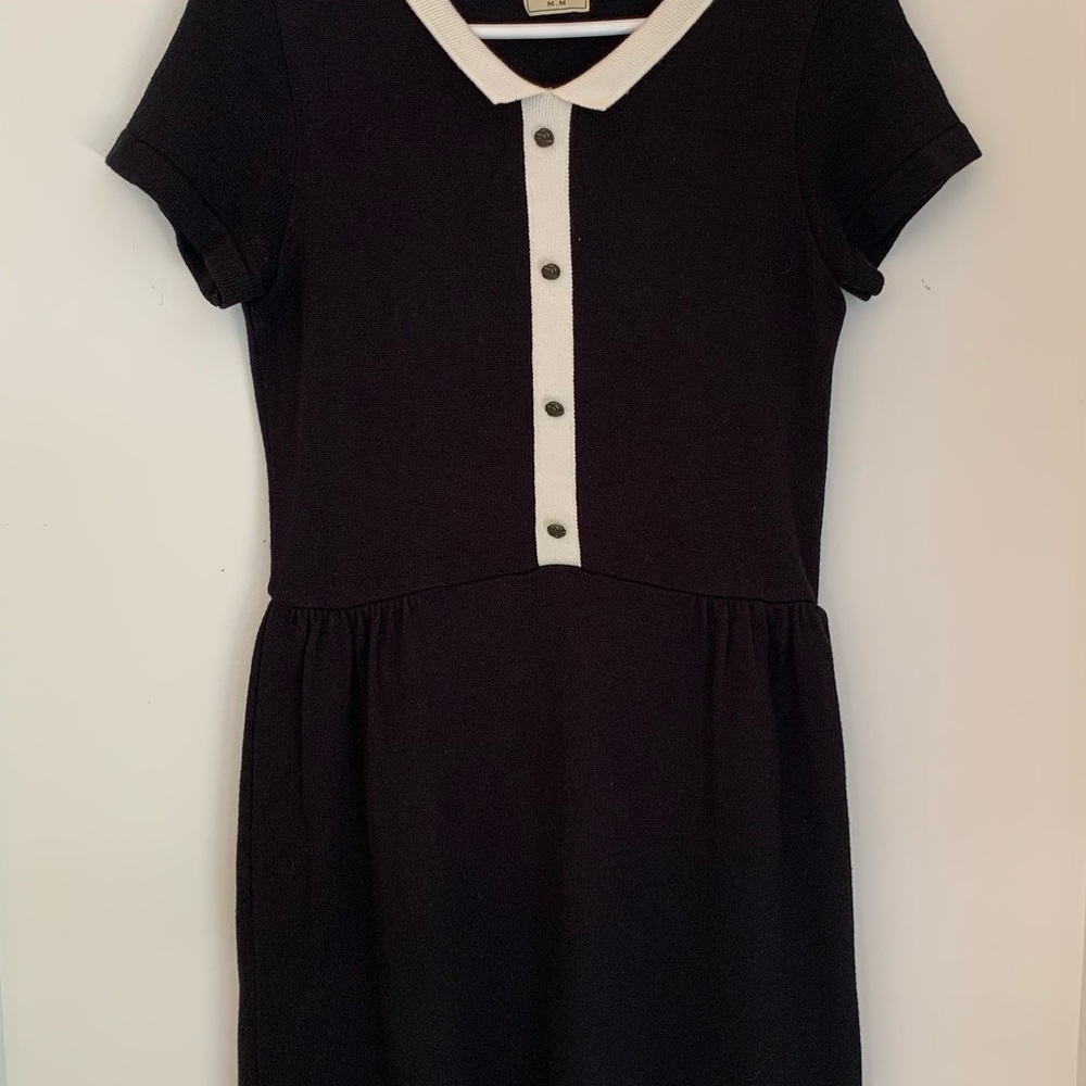 Black Dress with White Trim Betina Lou